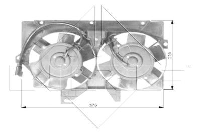 Ventilateur, refroidissement du moteur NRF 47036