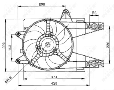 Ventilateur, refroidissement du moteur