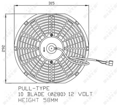Ventilateur, refroidissement du moteur