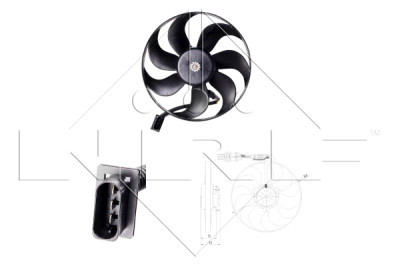 Ventilateur, refroidissement du moteur NRF 47064
