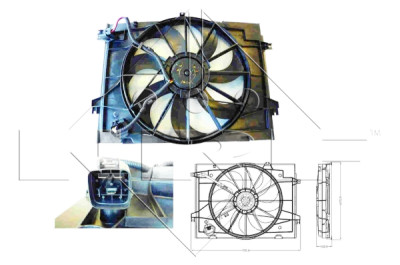 Ventilateur, refroidissement du moteur