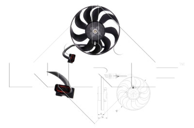 Ventilateur, refroidissement du moteur