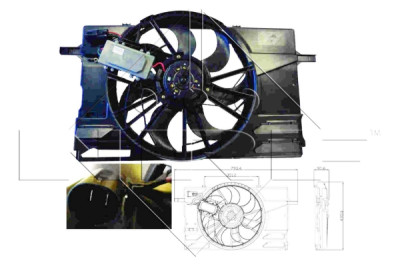 Ventilateur, refroidissement du moteur