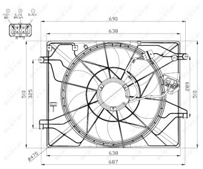 Ventilateur, refroidissement du moteur