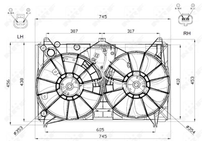 Ventilateur, refroidissement du moteur