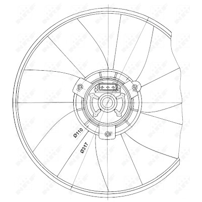 Ventilateur, refroidissement du moteur