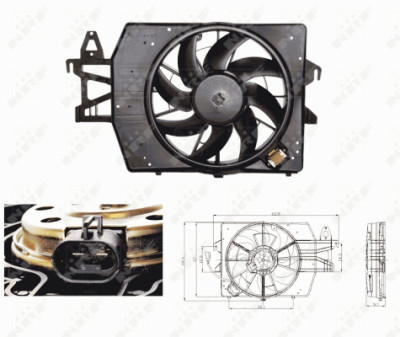 Ventilateur, refroidissement du moteur