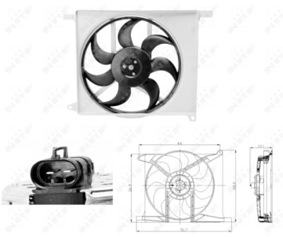 Ventilateur, refroidissement du moteur
