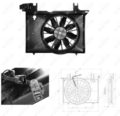 Ventilateur, refroidissement du moteur
