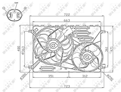 Ventilador, refrigeración del motor