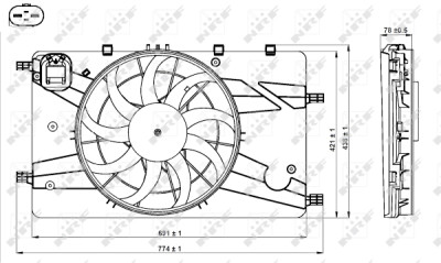 Ventilador, refrigeración del motor