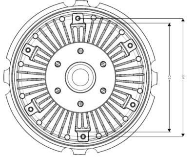 Embrague, ventilador del radiador