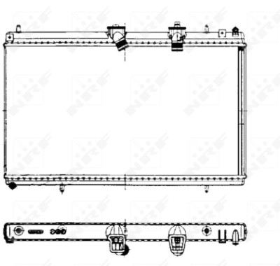 Radiateur, refroidissement du moteur NRF 50442