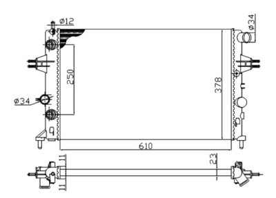 Radiateur, refroidissement du moteur