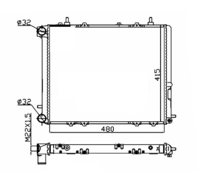 Radiateur, refroidissement du moteur