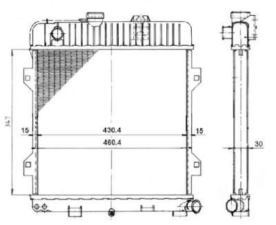Radiateur, refroidissement du moteur