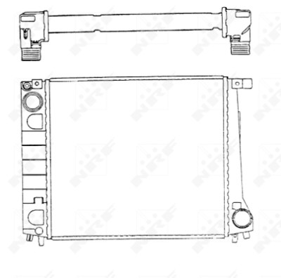 Radiateur, refroidissement du moteur NRF 51349