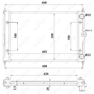 Radiateur, refroidissement du moteur