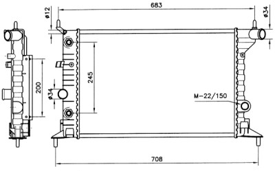 Radiateur, refroidissement du moteur