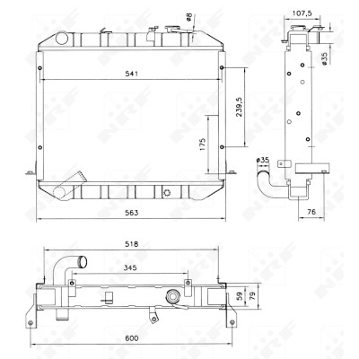 Radiateur, refroidissement du moteur