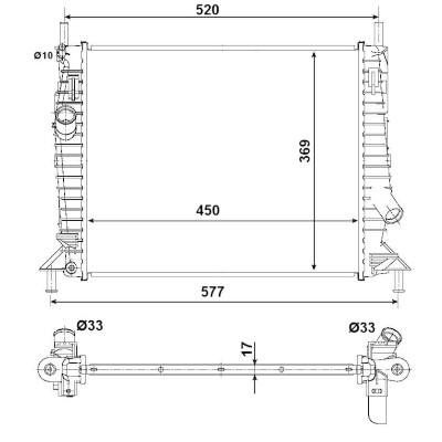Radiateur, refroidissement du moteur