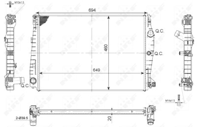 Radiateur, refroidissement du moteur