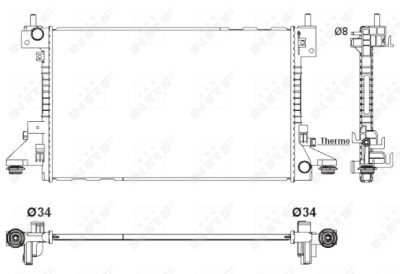 Radiateur, refroidissement du moteur
