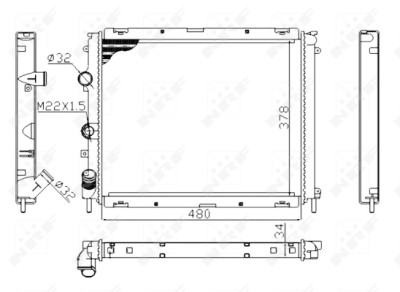 Radiateur, refroidissement du moteur