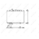 Radiateur, refroidissement du moteur NRF 53453