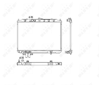 Radiateur, refroidissement du moteur NRF 53453