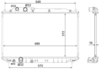 Radiateur, refroidissement du moteur