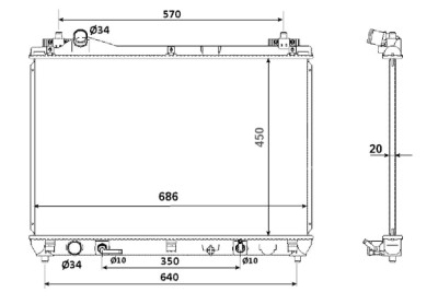 Radiateur, refroidissement du moteur