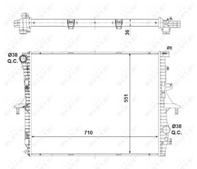 Radiateur, refroidissement du moteur