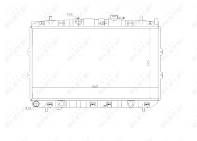 Radiateur, refroidissement du moteur NRF 53819