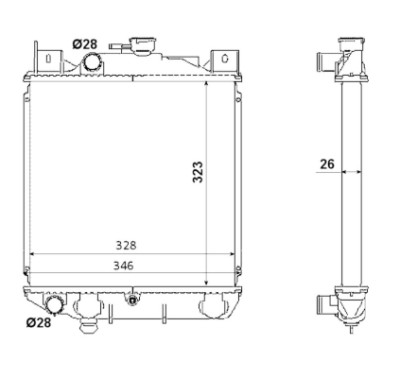 Radiateur, refroidissement du moteur