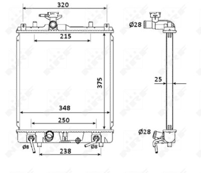 Radiateur, refroidissement du moteur