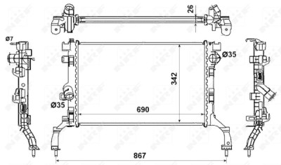 Radiateur, refroidissement du moteur