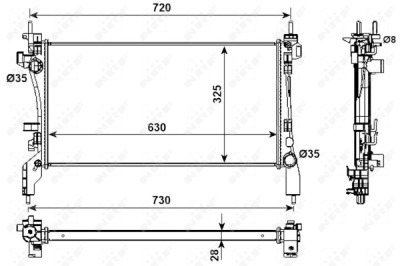 Radiateur, refroidissement du moteur