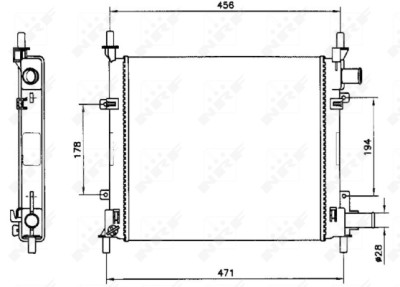 Radiateur, refroidissement du moteur