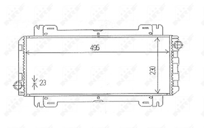 Radiateur, refroidissement du moteur NRF 54613