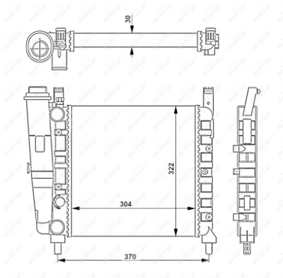 Radiateur, refroidissement du moteur