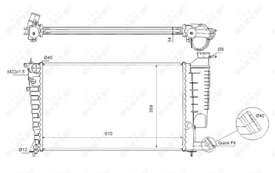 Radiateur, refroidissement du moteur