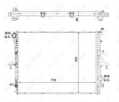 Radiateur, refroidissement du moteur