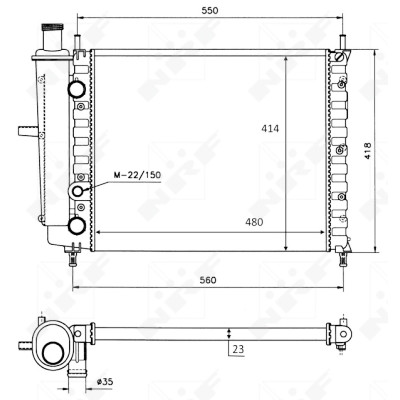 Radiateur, refroidissement du moteur