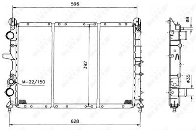 Radiateur, refroidissement du moteur