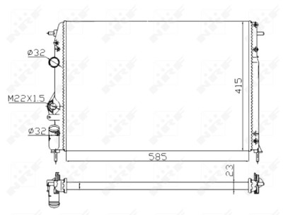 Radiateur, refroidissement du moteur
