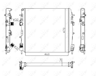 Radiateur, refroidissement du moteur