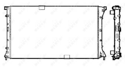 Radiateur, refroidissement du moteur NRF 58331