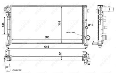 Radiateur, refroidissement du moteur