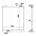 Radiateur, refroidissement du moteur NRF 58442